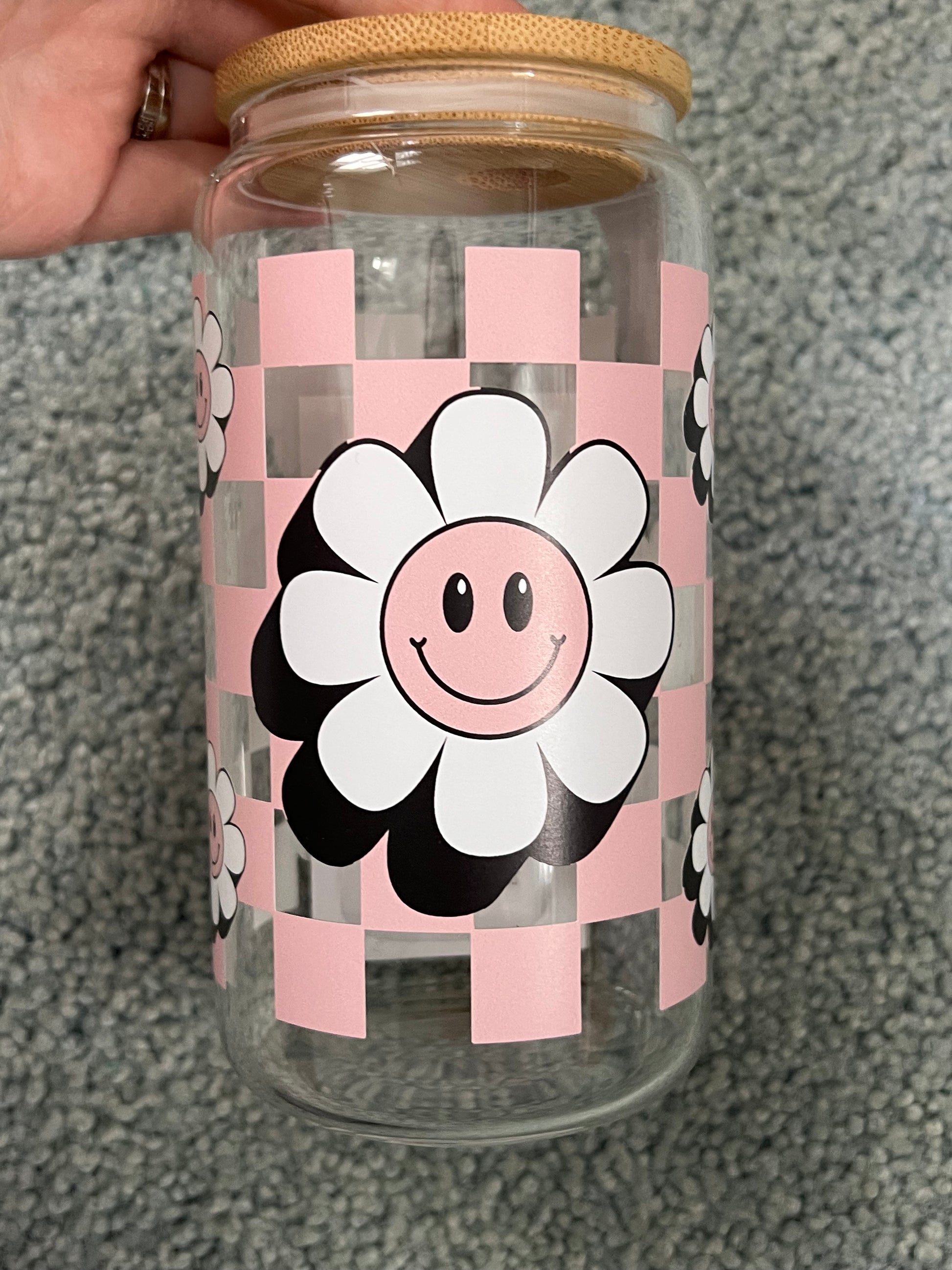Smiley Glass Cup - Dream Upon A Design, LLC.
